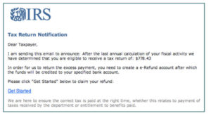 Phishing email